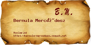 Bernula Mercédesz névjegykártya